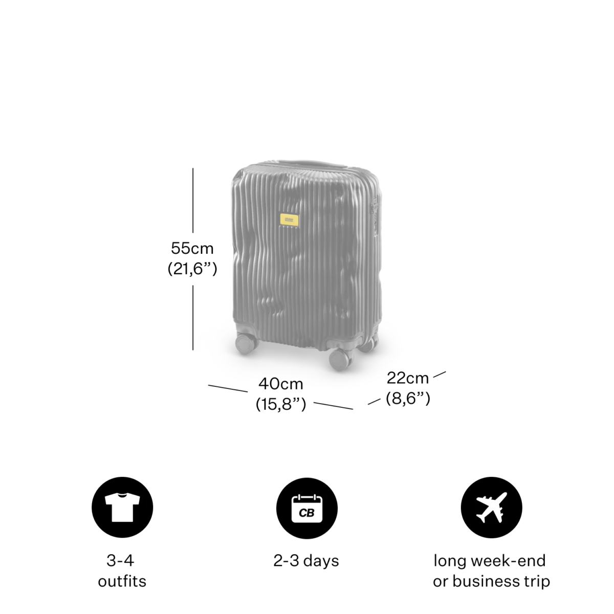 Crash Baggage Stripe Luggage - Image 21