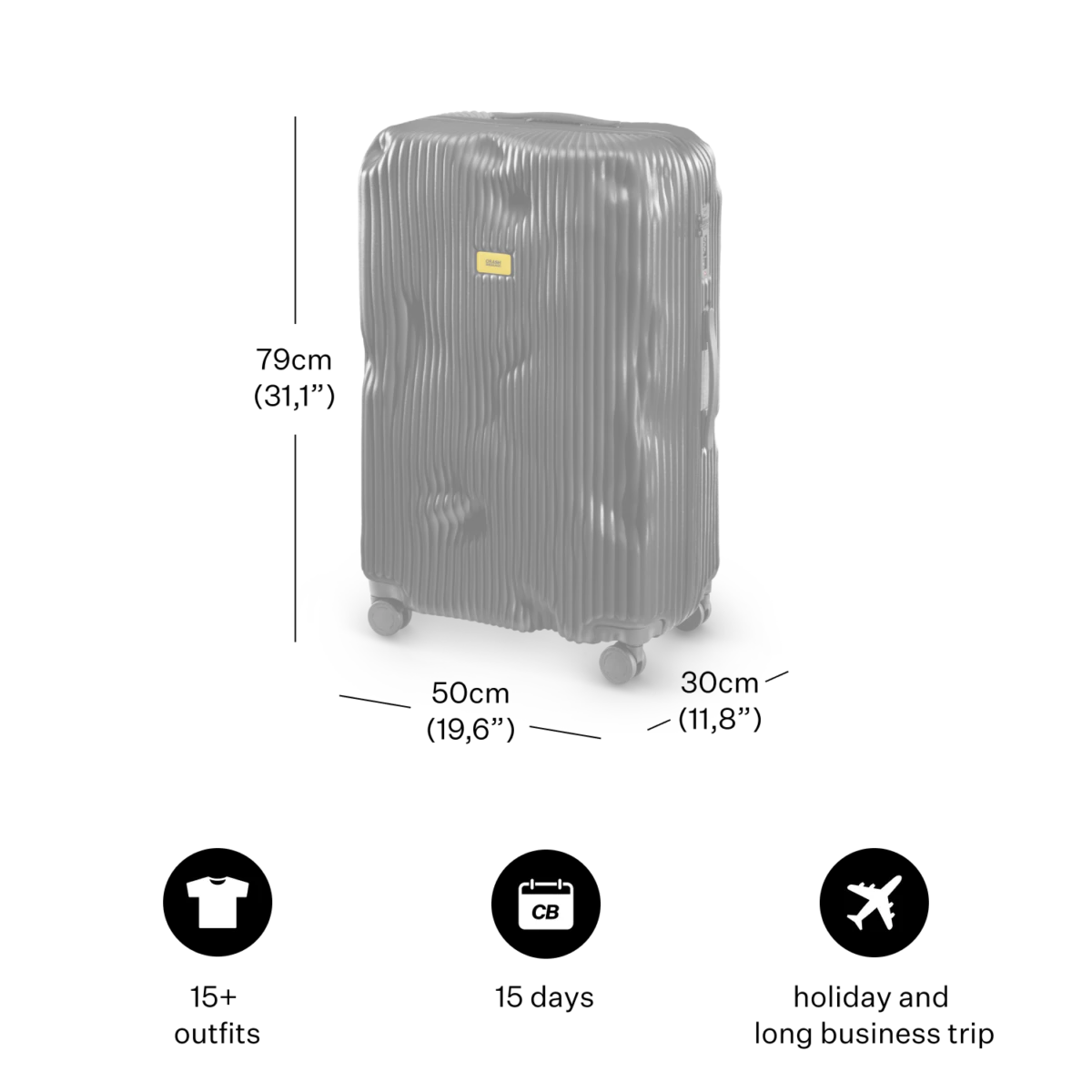 Crash Baggage Stripe Luggage - Image 42