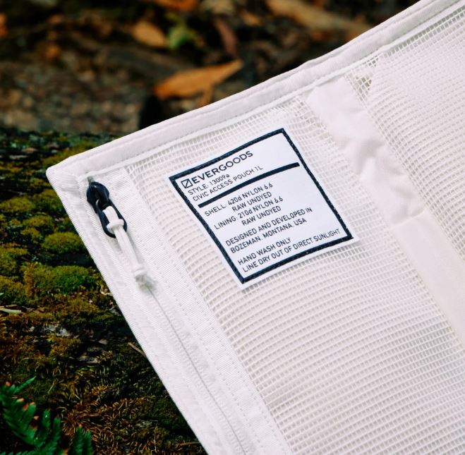 Evergoods Civic Acces Pouch 1L - Undyed Raw White Capsule - Image 5