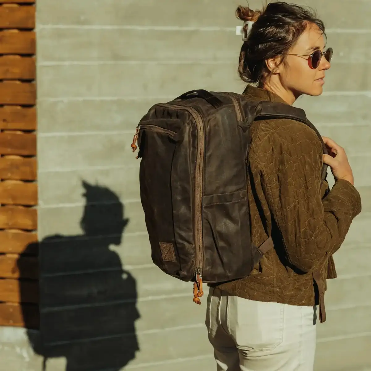 Evergoods Civic Travel Bag Waxed Canvas - Image 8