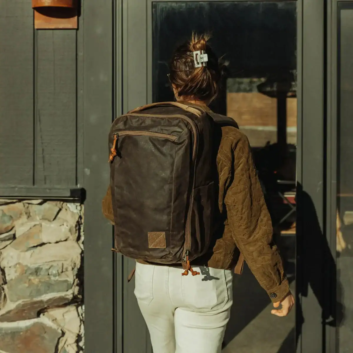 Evergoods Civic Travel Bag Waxed Canvas - Image 9