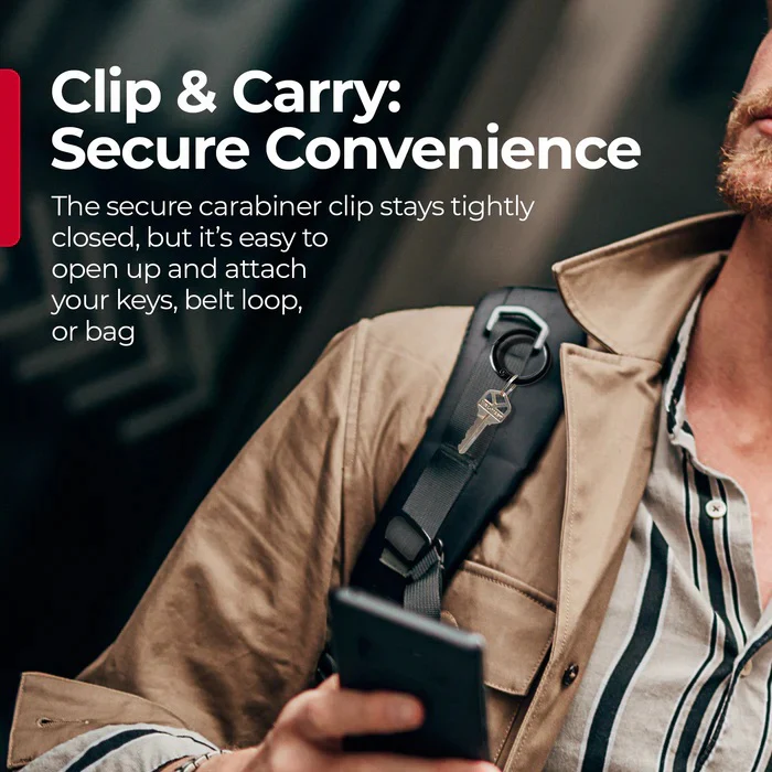 Keysmart CarabinerClip Carabiner Keyring - Image 4