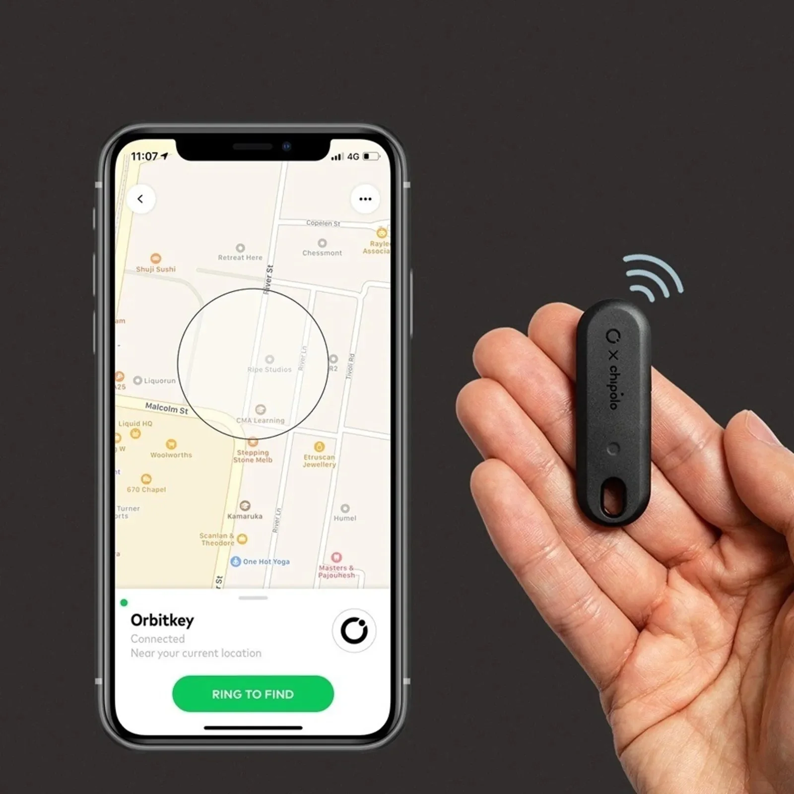 Orbitkey X  Chipolo Tracker V2 - Image 3
