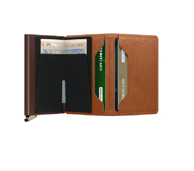 Secrid Premium Slimwallet Emboss Lines Cognac - Image 3